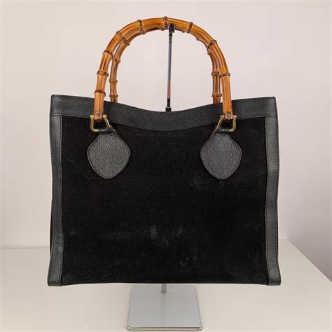 cangurera gucci negra|Gucci bamboo bag diana.